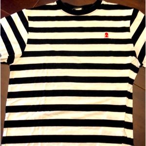 Black and white striped t-shirt